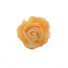Rose aus Fimo, 12mm, gelb